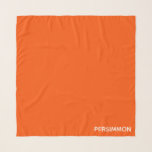 Persimmonroter Farbname Schal<br><div class="desc">Persimmonen, oder scharone Früchte, haben eine intensive orange-rote Farbe.</div>