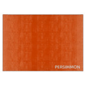 Persimmonroter Farbname Schneidebrett (Vorderseite)
