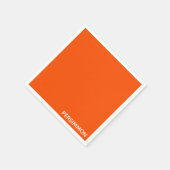 Persimmonroter Farbname Serviette (Ecke)