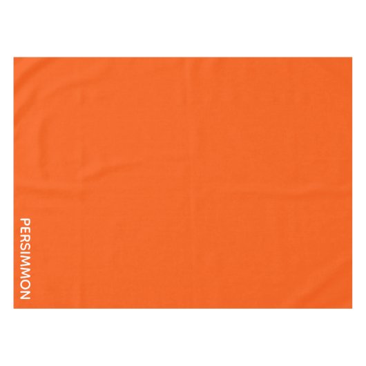 Persimmonroter Farbname Tischdecke (Vorderseite (Horizontal))