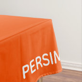 Persimmonroter Farbname Tischdecke (Beispiel)