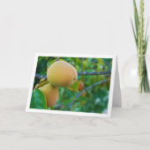 Persimmons in Tree Portrait Karte (Vorderseite)