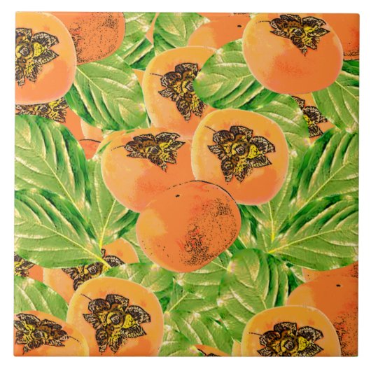 Persimondschungel Fliese (Vorderseite)