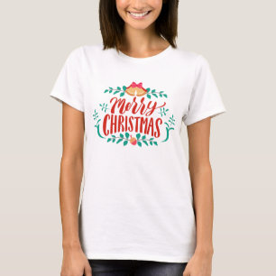 Persisch Grün frohe Weihnachten T - Shirt der Frau