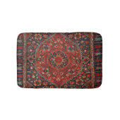 Persisch-Joshan-Rot-Rost-Blau Badematte (Vorderseite)