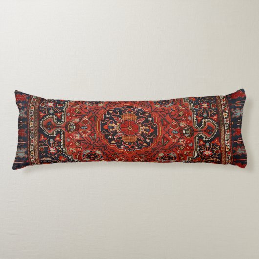 Persisch-Joshan-Rot-Rost-Blau Seitenschläferkissen (Vorderseite)