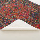 Persisch-Joshan-Rot-Rost-Blau Sherpadecke (3/4)