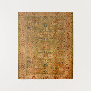 Persisch Mute Green Yellow Blau Wandteppich