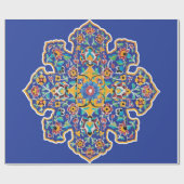 Persisch Türkis Geschenkpapier (Flach)