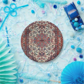 Persischblaue Creme Pappteller (Party)