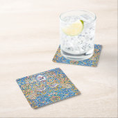Persische aufwändig gekachelte Marmorquadratische  Rechteckiger Pappuntersetzer (Vor Ort)
