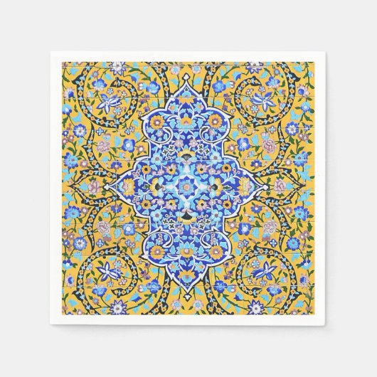 Persische aufwändig gekachelte Wandserviette Serviette (Vorderseite)