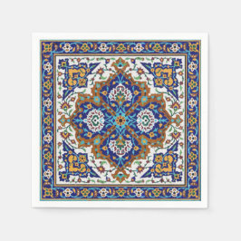 Persische aufwändig gekachelte Wandserviette Serviette