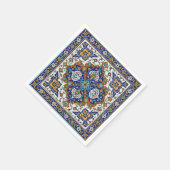 Persische aufwändig gekachelte Wandserviette Serviette (Ecke)