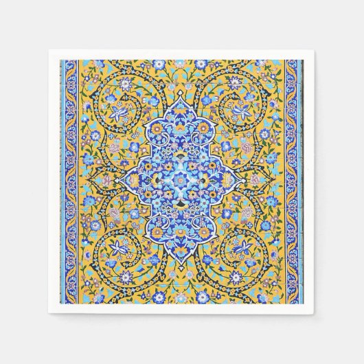 Persische aufwändig gekachelte Wandserviette Serviette (Vorderseite)