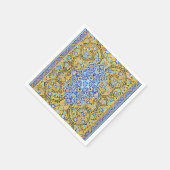 Persische aufwändig gekachelte Wandserviette Serviette (Ecke)