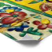 Persische Blume und Birds Tile Mosaik, Iran Poster (Ecke)