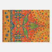 Persische Blumendrucke dekorativ Geschenkpapier Set (Vorderseite 3)