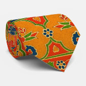Persische Blumendrucke dekorativ Krawatte (Gerollt)