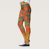 Persische Blumendrucke dekorativ Leggings (Links)