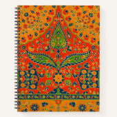 Persische Blumendrucke dekorativ Notizblock (Vorderseite)