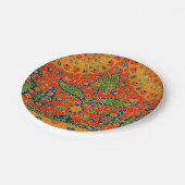 Persische Blumendrucke dekorativ Pappteller (Schrägansicht)
