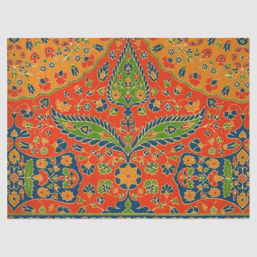 Persische Blumendrucke dekorativ Seidenpapier (Vorderseite)