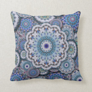persische Damast-Mosaik-Blumen-Mandala-schick-eleg Kissen