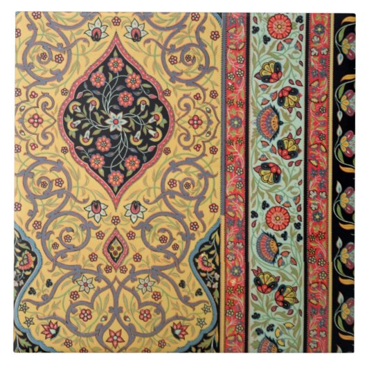 Persische Dekoration, Platte XXV von 'vielfarbigem Fliese (Vorderseite)