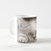 Persische Himalajakätzchen-/Katzen-Kaffee-Tasse Kaffeetasse (Vorderseite Links)