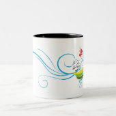 Persische Kalligrafie (RUMI) Zweifarbige Tasse (Mittel)