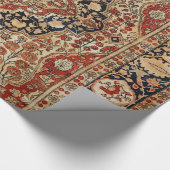 Persische Kashan-Burnt-Gelb  Geschenkpapier (Ecke)