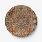 Persische Kashan-Burnt-Gelb  Pappteller (Vorderseite)