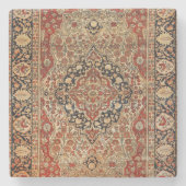 Persische Kashan-Burnt-Gelb Steinuntersetzer (Vorderseite)