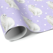 Persische Katze auf Punkten Geschenkpapier (Rolleneckpunkt)