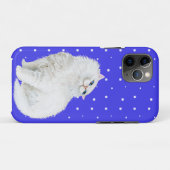Persische Katze auf weißen Punkten Case-Mate iPhone Hülle (Rückseite (Horizontal))
