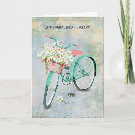 Persische Katze denkt in ihrem dunklen Korb an Sie Karte (Vorderseite)