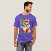 Persische Katze Farbe im Wasser Färbende persische T-Shirt (Vorne ganz)