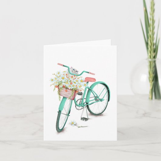 Persische Katze im Korb Karte (Vorderseite)