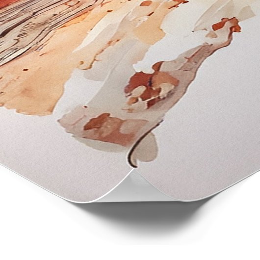 Persische Katze - Katze Art Print Poster (Ecke)