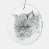 persische Katze Keramik Ornament (Links)