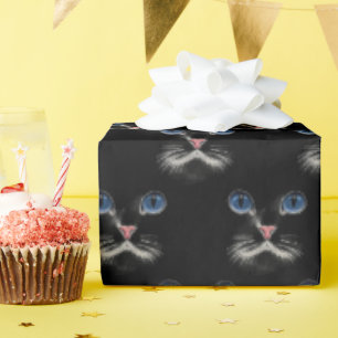 Persische Katze mit blauen Augen Geschenkpapier