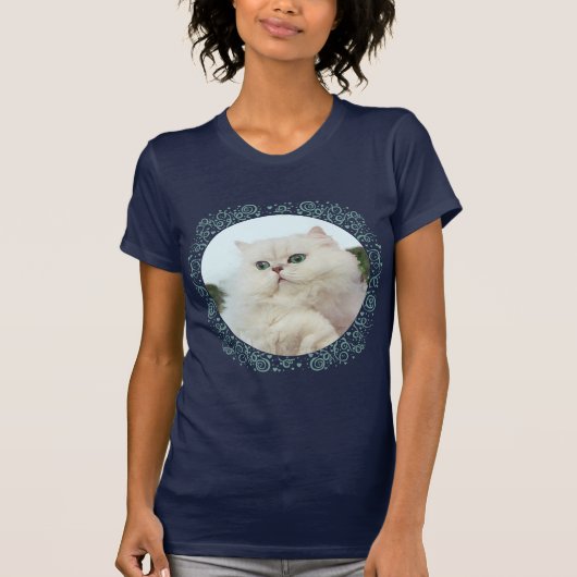 Persische Katze mit Jade Eyes T-Shirt (Vorderseite)
