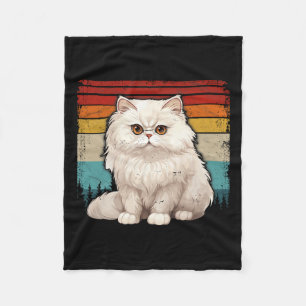 Persische Katze Vintag erschüttert Retro-Stil Cool Fleecedecke