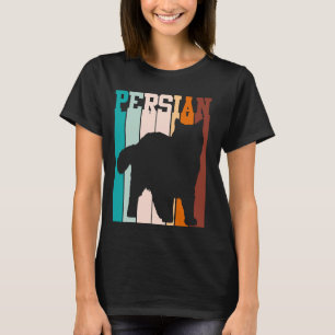 Persische Katze Vintag Persische Katze Besitzer Pe T-Shirt
