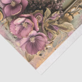 Persische Katze, Vintages Shabby Chic und Blumenmu Seidenpapier (Ausschnitt)