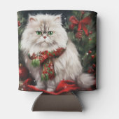 Persische Katze zu Schnee Weihnachten Dosenkühler (Rückseite)