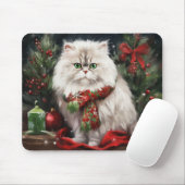 Persische Katze zu Schnee Weihnachten Mousepad (Mit Mouse)
