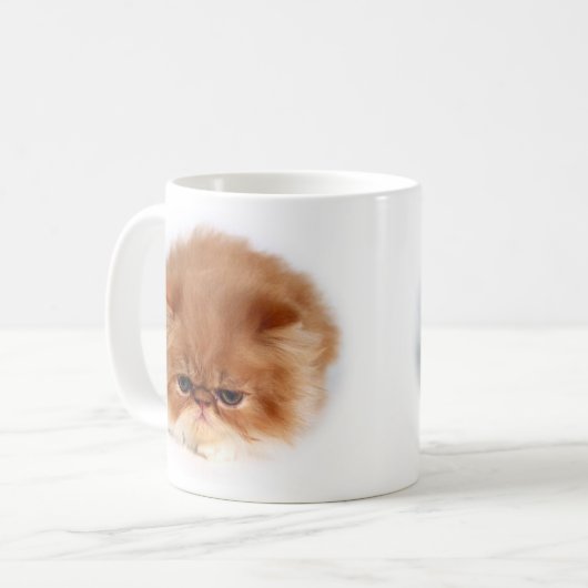 Persische Katzen-Gesicht Kaffeetasse (Vorderseite Links)