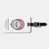 Persische Katzen-Motorrad-Reiter | addieren Ihren Gepäckanhänger (Vorderseite horizontal)